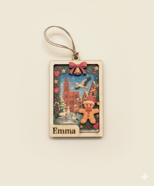 Magnets et Boules de Noël 2D - Prénom