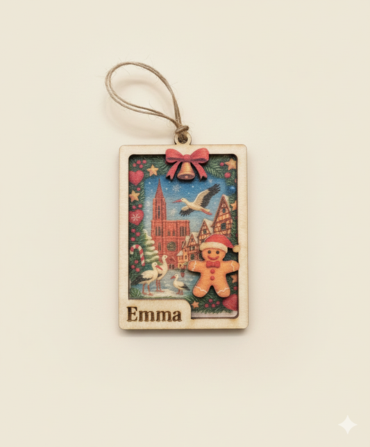 Magnets et Boules de Noël 2D - Prénom