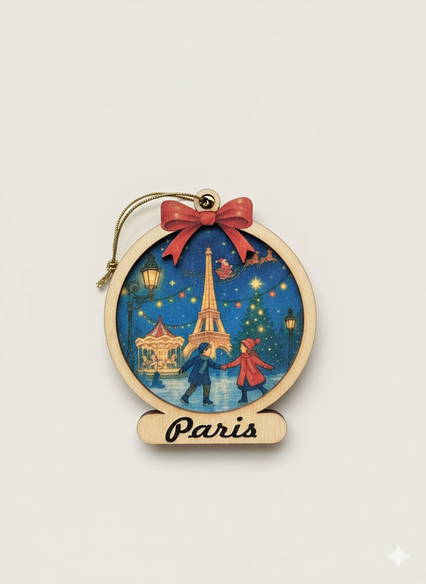 Magnets et Boules de Noël 2D- Paris