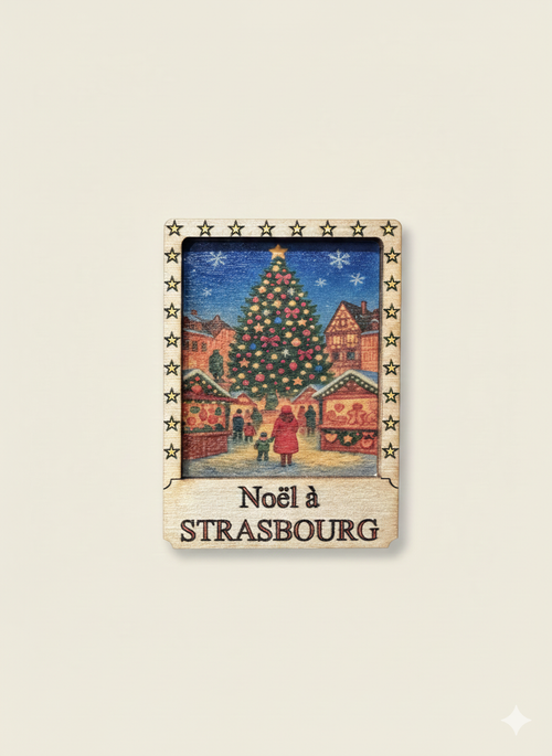 Magnets et Boules de Noël 2D - Noël à Strasbourg