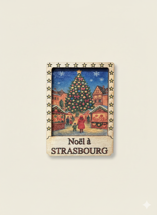Magnets et Boules de Noël 2D - Noël à Strasbourg
