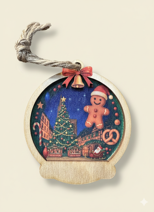 Magnets et Boules de Noël 2D - Prénom