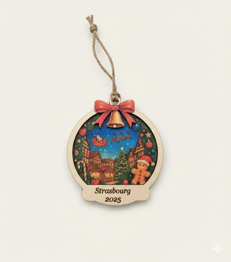 Magnets et Boules de Noël 2D - Strasbourg 2025